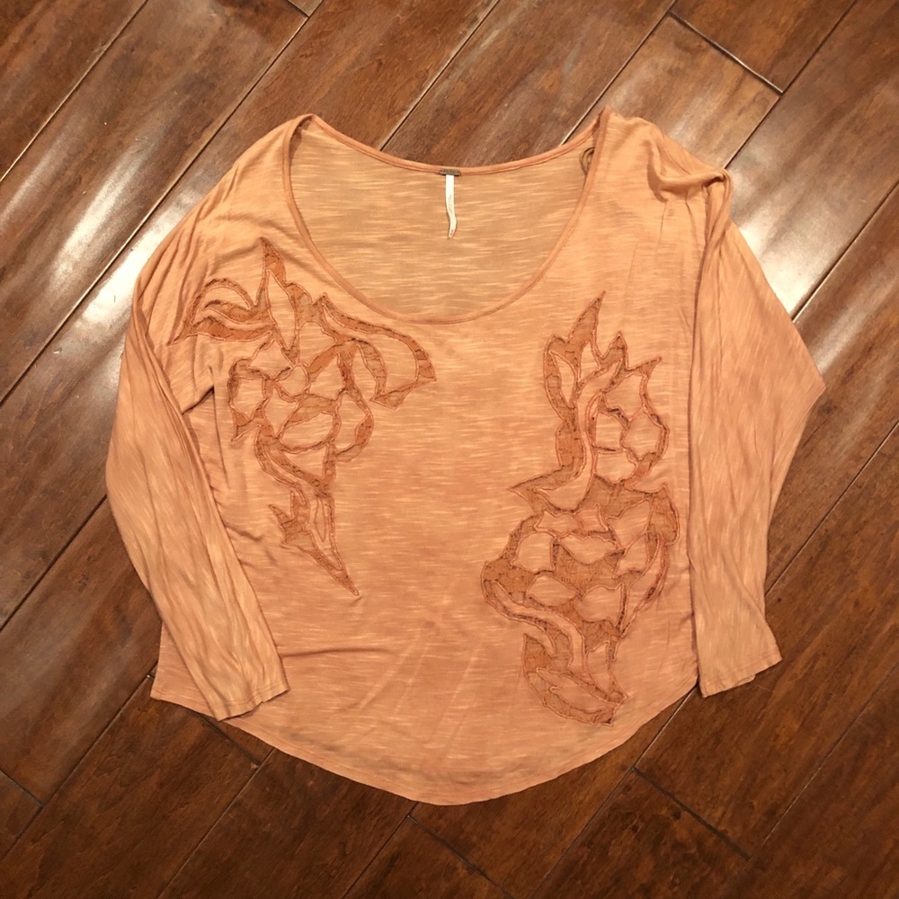 Free People Lace Shirt Size XS